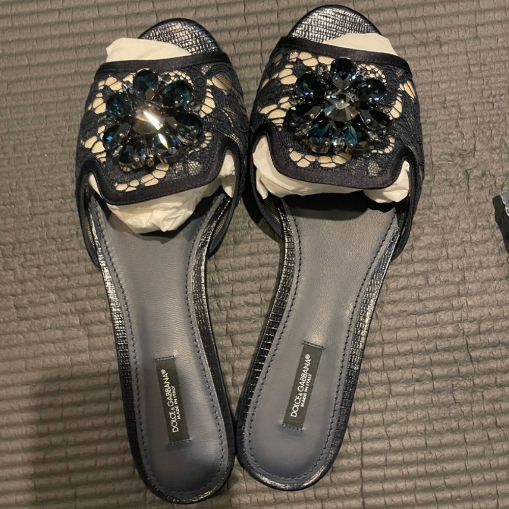 Dolce & Gabbana Bianca Sliders